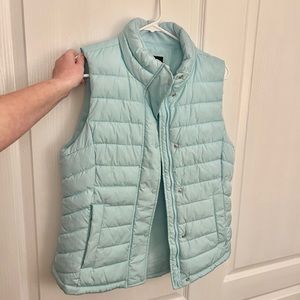 Gap light blue puffer vest